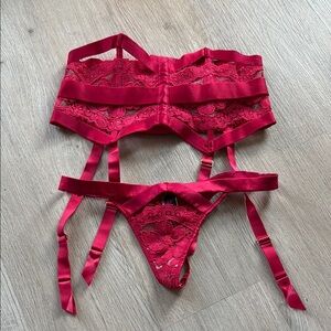 Victoria's Secret Red Lace Bra